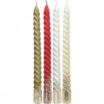 Prodotto Candele coniche Candele intrecciate 24 cm 2 pezzi Colori diversi