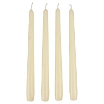 Prodotto Candele coniche, candele a stecco, bianco avorio, 250/23 mm, 12 pezzi