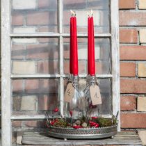 Prodotto Candele affusolate 250/23 rubino (12 pz.)