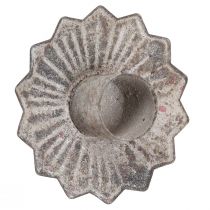 Prodotto Portacandele conico da incollare grigio antico 7×8,5cm 4pz