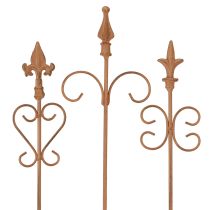 Prodotto Decorazione da giardino vintage, bastone ruggine, decorazione assortita, 58 cm, 3 pezzi