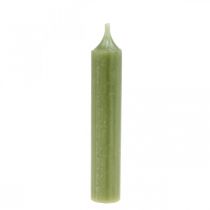Candela conica verde candele premium 120mm / Ø21mm 6 pezzi