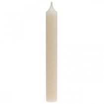 Prodotto Candele Candele in cera bianca crema 180mm/Ø21mm 6pz