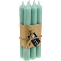 Prodotto Candele stick candele verdi decorazione candela in giada Ø21mm 170mm 6 pz