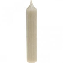 Candele a stelo, corte, candele, marroni, decorazione autunnale, Ø21/110mm, 6 pezzi