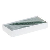 Prodotto Candela conica verde scuro tinta unita 34 x 240 mm 4 pz