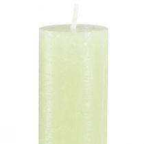 Prodotto Candele a bastoncino candele colorate tinta unita verde lime 34x300mm 4 pz
