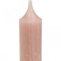 Candele a stelo, corte, candele rosa per anello decorativo Ø21/110mm 6pz