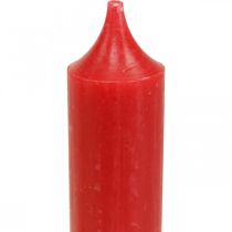 Candele a stelo candele rosse decorazione candela Natale Ø21/170mm 6pz