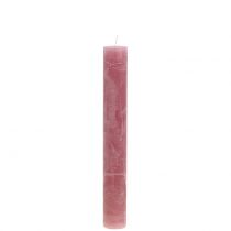 Prodotto Candele coniche tinta unita rosa antico 34 mm x 240 mm 4 pz