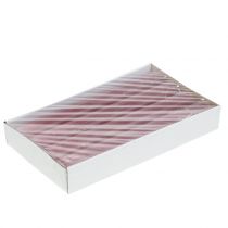 Prodotto Candele coniche tinta unita rosa antico 34 mm x 240 mm 4 pz