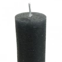 Prodotto Candele coniche candele tinta unita antracite 34×240mm 4 pz