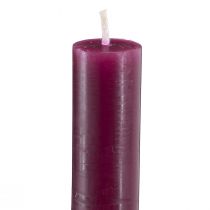 Prodotto Candele affusolate a tinta unita, bordeaux, 22×240 mm, 12 pezzi