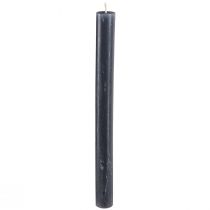 Prodotto Candele coniche, candele in tinta unita, antracite, 21×240mm, 12 pezzi