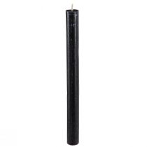 Prodotto Candele coniche candele tinta unita nero 21×240mm 12 pz