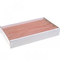 Prodotto Candele coniche tinta unita Arancione Pesca 34×240mm 4pz