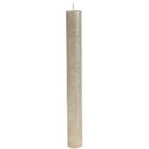 Prodotto Candele coniche champagne tinta unita 34 mm x 300 mm 4 pz