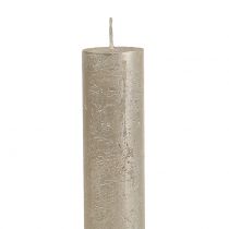 Prodotto Candele coniche champagne tinta unita 34 mm x 240 mm 4 pz