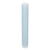 Prodotto Candela blu affusolata per candelabri e decorazioni da tavola, 34x240 mm, 4 pezzi