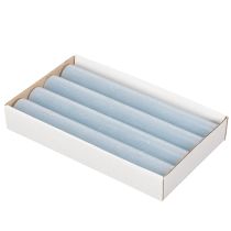 Prodotto Candela blu affusolata per candelabri e decorazioni da tavola, 34x240 mm, 4 pezzi