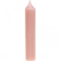Candele a stelo, corte, candele rosa per anello decorativo Ø21/110mm 6pz