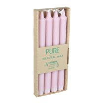 Prodotto Candele coniche PURE Candele Wenzel rosa antico Rosa 250/23 mm 4 pz