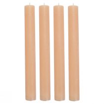 Prodotto Candele stick colorate Candele pesca arancione 34×300mm 4 pz