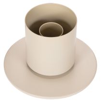 Prodotto Portacandele moderno a cono con cilindro e base in vetro, 31 cm