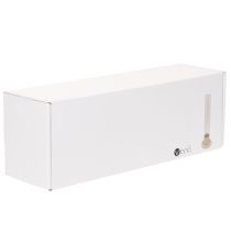 Prodotto Portacandele moderno a cono con cilindro e base in vetro, 31 cm