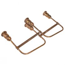 Prodotto Antico portacandele a bastoncino per 4 candele oro 18×18cm H16,5cm