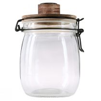 Prodotto Portacandele a bastone in vetro decorativo con chiusura Ø10cm H16cm