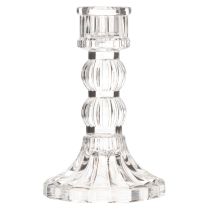 Prodotto Portacandele trasparente, design classico, decorazione da tavola, 12 cm, 2 pezzi