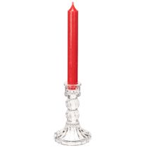 Prodotto Portacandele trasparente, design classico, decorazione da tavola, 12 cm, 2 pezzi