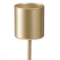 Prodotto Portacandele a bastoncino, oro opaco, da inserire, Ø24mm, 11cm, 16 pezzi