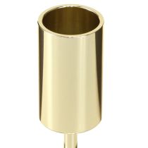 Prodotto Portacandele in metallo dorato moderno 21,5 cm 4 pezzi