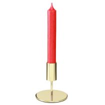 Prodotto Portacandele moderno in metallo dorato H10cm 4 pezzi