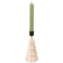 Prodotto Portacandele di legno naturale Albero di Natale 16cm 2pz