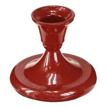 Prodotto Portacandele in metallo rosso Ø8,5cm H7cm