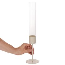 Prodotto Portacandele cilindrico in vetro moderno da 45 cm