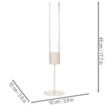 Prodotto Portacandele cilindrico in vetro moderno da 45 cm