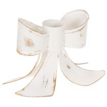 Prodotto Portacandele vintage a forma di fiocco, 12 cm