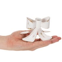 Prodotto Portacandele vintage a forma di fiocco, 12 cm