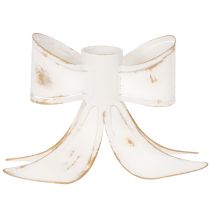 Prodotto Portacandele vintage a forma di fiocco, 12 cm