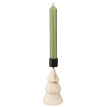 Prodotto Portacandele Albero di Natale in legno naturale A13cm 4pz