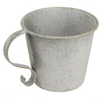 Prodotto Portacandele conico portacandele a tazza vintage in metallo grigio Ø9,5 cm A8 cm 3 pezzi
