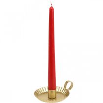 Candeliere portacandele in metallo dorato Ø9,5cm 4pz
