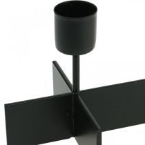 Prodotto Candeliere nero, corona dell'avvento candeliere 40cm H8cm