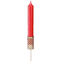 Prodotto Portacandele a bastoncino, oro, Ø22mm, H10cm, 4 pezzi