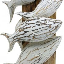 Pesce decorativo in piedi banco di pesce in legno Decorazione marittima 59cm