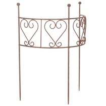 Prodotto Traliccio semicircolare con ornamento a forma di cuore. Perfetto per decorare un giardino in stile rustico. 42 cm